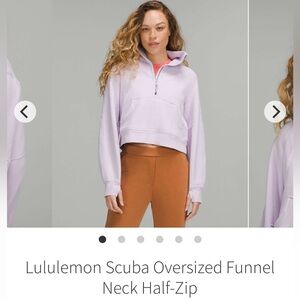 Lululemon Scuba Oversized Funnel Neck Half-Zip